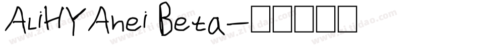 AliHYAhei Beta字体转换